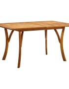 vidaXL Градинска маса 150x90x75 см акация масив
