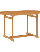 vidaXL Градинска маса 150x90x75 см тиково дърво масив