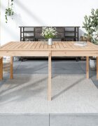 vidaXL Градинска маса 1595x825x76 см борово дърво масив
