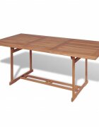 vidaXL Градинска маса 180x90x75 cм тиково дърво масив