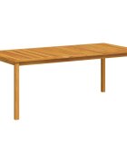 vidaXL Градинска маса 200x100x74 см акация масив