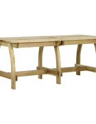 vidaXL Градинска маса 220x74x75 см импрегниран бор