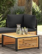 vidaXL Градинска маса 68x68x30 см масивна акация