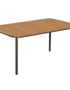 vidaXL Градинска маса 80x80x72 см акациево дърво масив и стомана