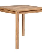 vidaXL Градинска маса 80x80x77 см тиково дърво масив