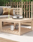 vidaXL Градинска маса 825x825x45 см борово дърво масив