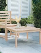 vidaXL Градинска маса 825x825x45 см борово дърво масив