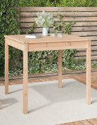 vidaXL Градинска маса 825x825x76 см борово дърво масив