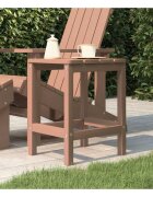 vidaXL Градинска маса Adirondack кафява 38x38x46 см HDPE