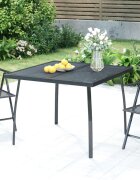 vidaXL Градинска маса антрацит 100x100x72 cм стомана мрежа