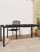 vidaXL Градинска маса антрацит 165x80x72 cм стомана