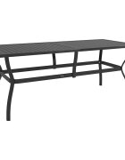 vidaXL Градинска маса антрацит 190x80x72 см стомана