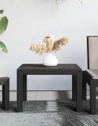 vidaXL Градинска маса антрацит 59x47x40 см PP