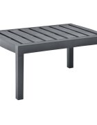 vidaXL Градинска маса антрацит 78x55x38 см пластмаса