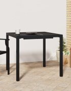 vidaXL Градинска маса антрацит 80x80x72 cм стомана