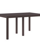 vidaXL Градинска маса Кафяво 150 x 100 x 73 см полиратан