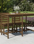 vidaXL Градинска маса меденокафява 1595x825x110см борово дърво масив