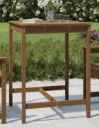 vidaXL Градинска маса меденокафява 825x825x110 см борово дърво масив