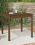 vidaXL Градинска маса меденокафява 825x825x76 см борово дърво масив