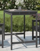 vidaXL Градинска маса сива 121x825x110 см борово дърво масив