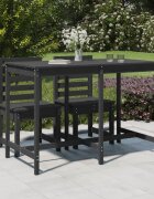 vidaXL Градинска маса сива 1595x825x110 см борово дърво масив
