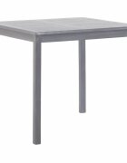 vidaXL Градинска маса сива 80x80x74 см акация масив