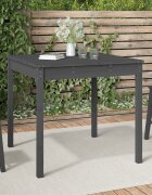 vidaXL Градинска маса сива 825x825x76 см борово дърво масив