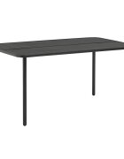 vidaXL Градинска маса тъмносива 150x90x72 см стомана