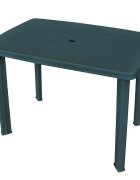 vidaXL Градинска маса зелена 101x68x72 см пластмаса