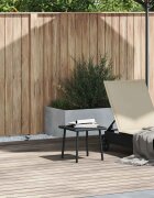vidaXL Градинска масичка за кафе правоъгълна черна 40x40x37 см полиратан