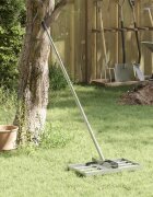 vidaXL Градинска нивелирна вила Сребрист 45 x 25 x 200 см