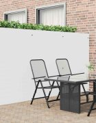 vidaXL Градинска ограда двустранна бяла 18x3 м PVC