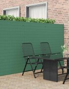 vidaXL Градинска ограда двустранна зелена 18x5 м PVC