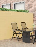 vidaXL Градинска ограда двустранна жълта 18x3 м PVC