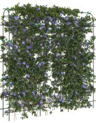 vidaXL Градинска пергола за увивни растения U-рамка 181x31x1825 см
