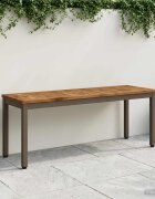 vidaXL Градинска пейка 1085 x 35 x 45 см Солидно акациево дърво
