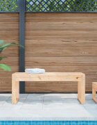 vidaXL Градинска пейка 110x38x45 см борово дърво масив