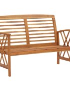 vidaXL Градинска пейка 119 cм акация масив