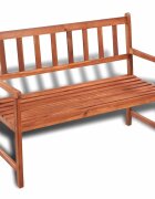 vidaXL Градинска пейка 120 cм акация масив