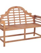 vidaXL Градинска пейка 127x585x925 см тиково дърво масив