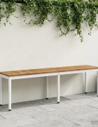 vidaXL Градинска пейка 161 x 35 x 45 см Солидно акациево дърво