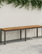 vidaXL Градинска пейка 161 x 35 x 45 см Солидно акациево дърво