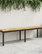 vidaXL Градинска пейка 161 x 35 x 45 см Солидно акациево дърво