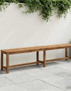 vidaXL Градинска пейка LAREN 201 x 35 x 45 см Солидно акациево дърво