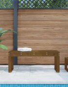 vidaXL Градинска пейка меденокафява 110x38x45 см борово дърво масив