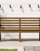 vidaXL Градинска пейка меденокафява 1595x48x915 см бор масив