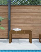 vidaXL Градинска пейка меденокафява 80x38x45 см борово дърво масив