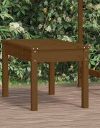 vidaXL Градинска пейка меденокафява 80x44x45 см борово дърво масив