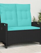 vidaXL Градинска пейка с възглавница 105 x 60 x 112 см стомана