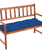 vidaXL Градинска пейка с възглавница 120 cм акация масив